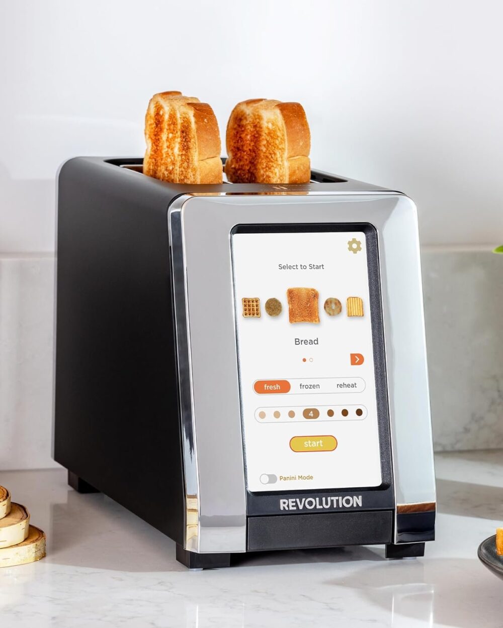 Revolution R180B Connect 2-Slice Toaster & Toastie Press Bundle – Features Patented InstaGLO 2.0 Technology & Toastie Press Mode – Toast Bread. Bagels. Waffles. Muffins. Tortillas – Matte Black - Image 2