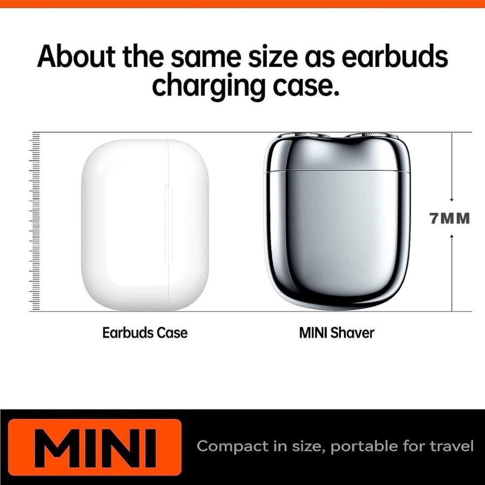 Christmas Gift✨HOT SALE✨ 2025 New Upgrade Pocket Shaver USB Mini Shavers for Men Rechargeable Waterproof Compact Electric Razor for Home. Car. Travel - Image 2