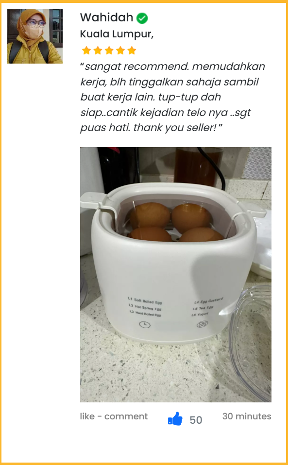 EGG COOKER Pengukus Telur Pelbagai Fungsi