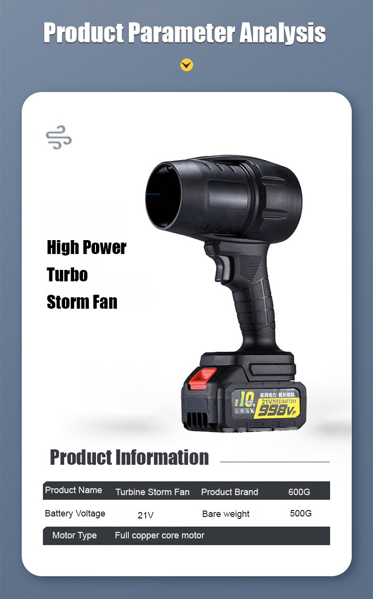 【Industrial Grade】Ducted Turbine High-Power Wireless Blower Unleash powerful airflow with cutting-edge technology!