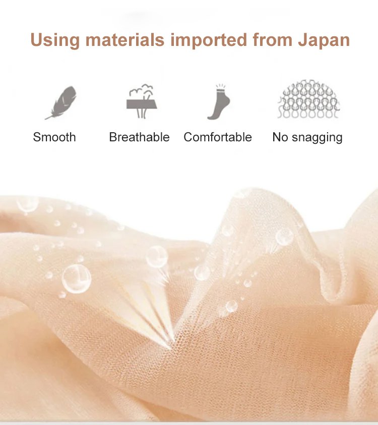 Women’s sheer crystal silk socks