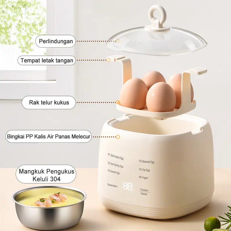 Perfect Eggs, Every Single Time. SIMMO Smart Egg Steamer — Only S$3.90